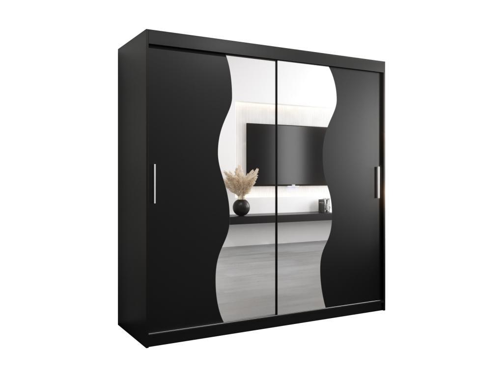 Black Wardrobe, 200 x 62 x 200 cm