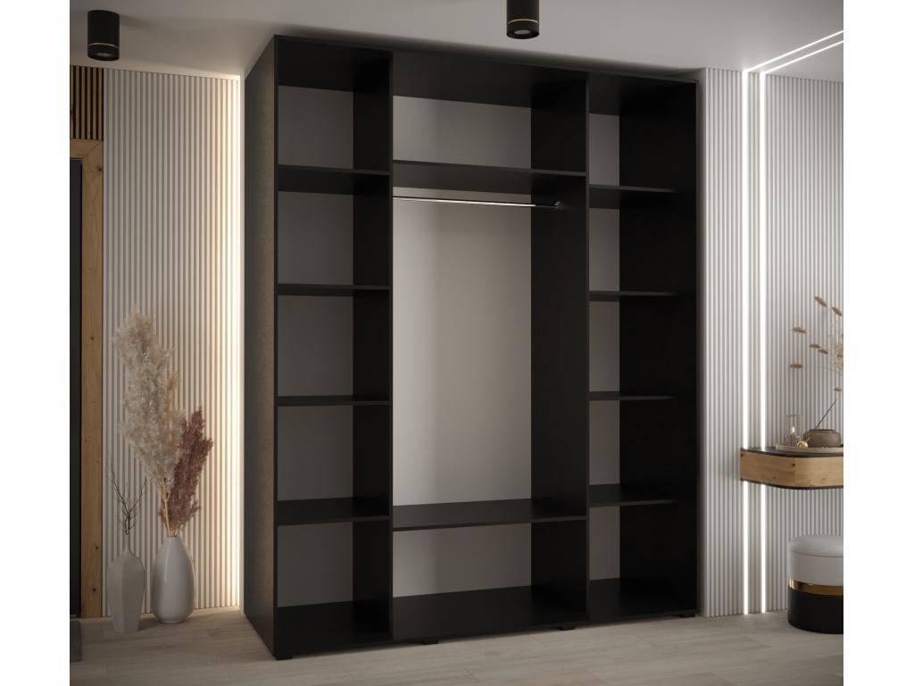 Black Wardrobe, 190 x 60 x 235.2 cm - dlz1766456994003