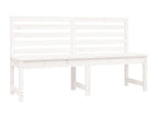 White Solid Wood Bench