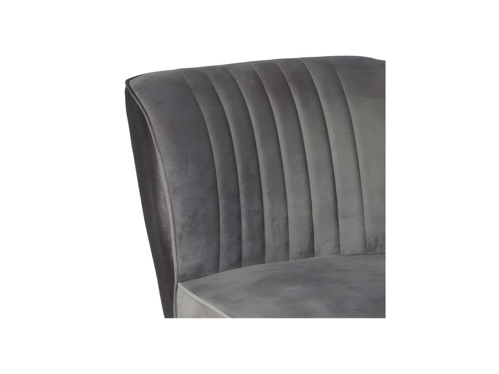 Gray Fabric Accent Chair