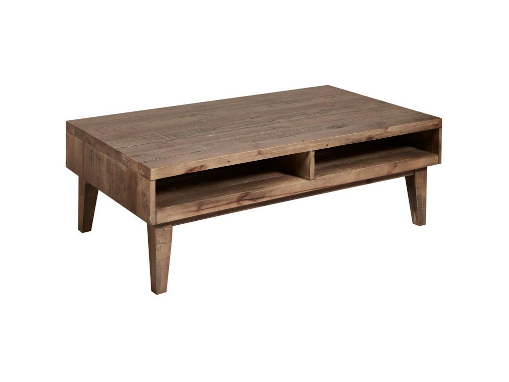 Brown Solid Wood Coffee Table - dlz1766457075930