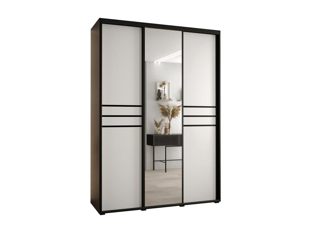 Black Wardrobe, 180 x 60 x 235.2 cm