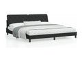 Black Velvet Bed Frame, 200 x 200 cm