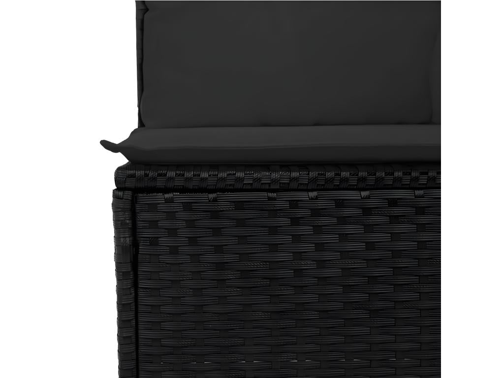 Black Woven Resin Wicker Outdoor Furniture Set - dlz1766457062650