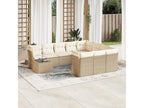 Beige Woven Resin Wicker Outdoor Furniture Set - dlz1766456883296