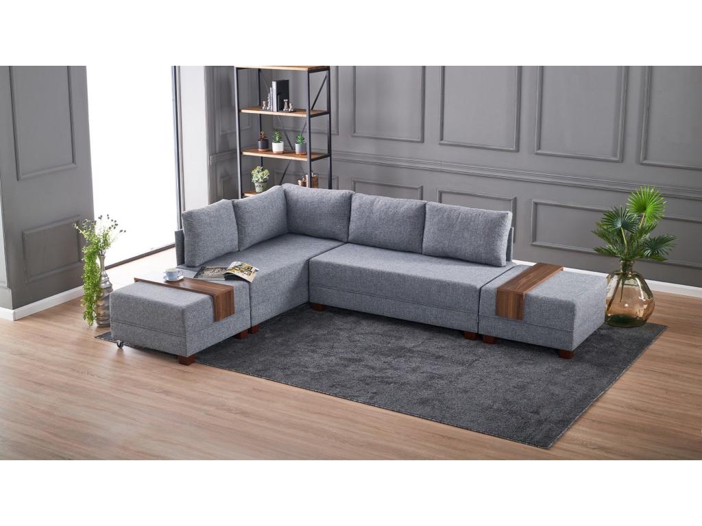 Gray Fabric Sofa