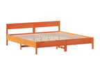 Brown Pine Wood Bed Frame, 180 x 200 cm - dlz1766456712209