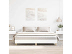 White Engineered Wood Bed Frame, 160 x 200 cm
