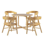 Middlebrook 5 Piece Dining Table Set with Solid Wood Chairs