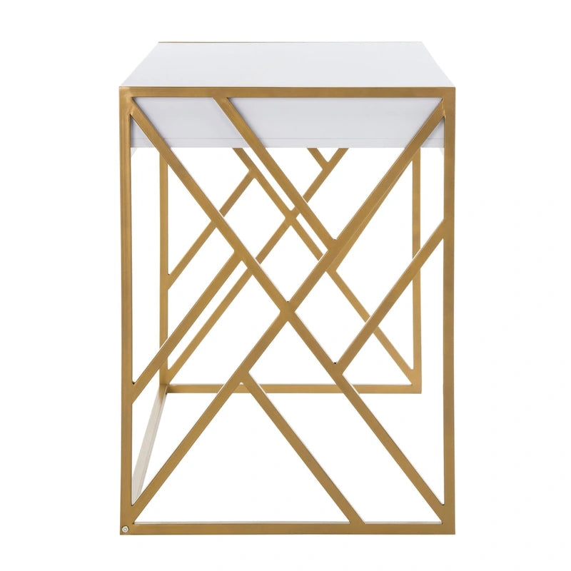 SAFAVIEH Manila Modern Dual-Tone 1-Drawer Desk