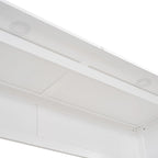 Full Size Murphy Bed Wall Bed with Shelves and LED Lights