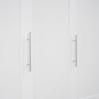 Full Size Murphy Bed Wall Bed with Shelves and LED Lights