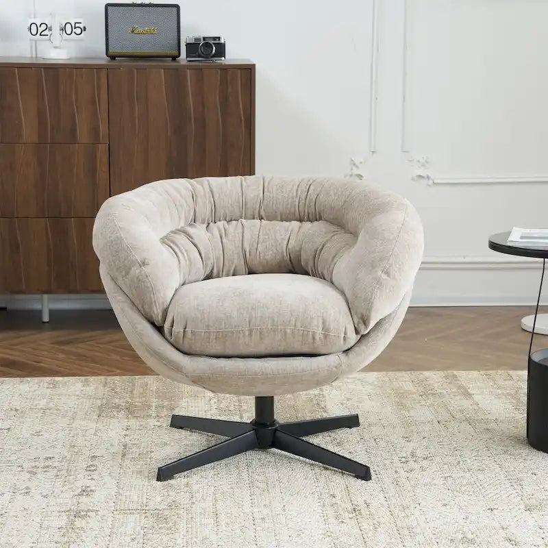 Liamer Swivel Club Chair by Christopher Knight Home