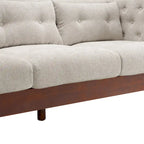 Christopher Knight Home- Modern Upholstered 3-Seater Tufted Sofa Couch for Living Room