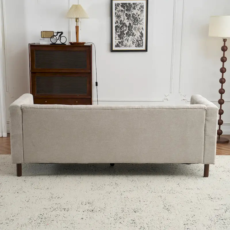Christopher Knight Home- Modern Upholstered 3-Seater Tufted Sofa Couch for Living Room