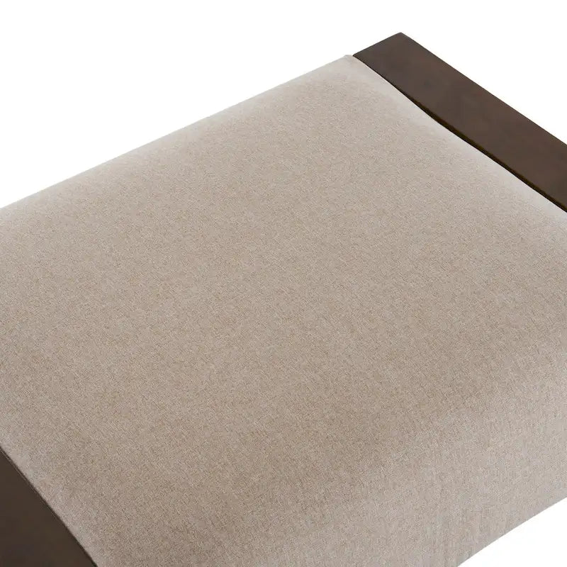 Christopher Knight Home - Harper Modern Beige Upholstered Ottoman for Compact Versatility