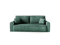 Green Boucle Fabric Sofa Bed