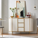 54 Modern Fluted Buffet Cabinet, Buffet Table, Coffee/Wine Bar