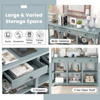 Costway 58 Long Sofa Table with Storage Retro Console Table with 3 - See Details