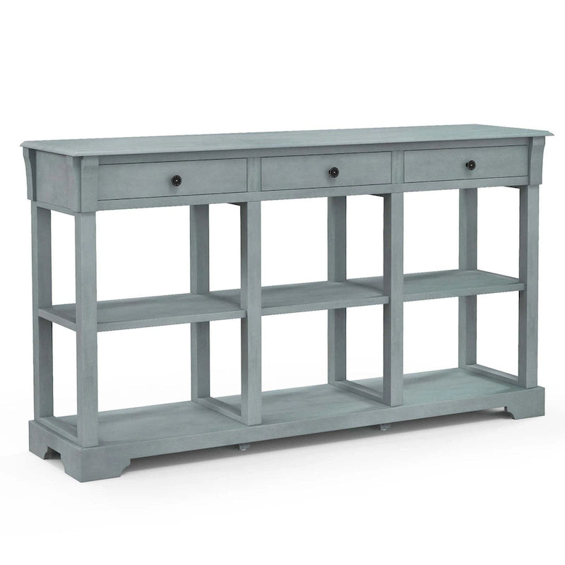 Costway 58 Long Sofa Table with Storage Retro Console Table with 3 - See Details
