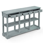 Costway 58 Long Sofa Table with Storage Retro Console Table with 3 - See Details