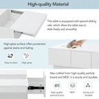 Modern Stylish Coffee Table Extendable Coffee Table with 2 Large Storage Compartments 2 Drawers, for Living Room