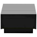 Modern Stylish Coffee Table Extendable Coffee Table with 2 Large Storage Compartments 2 Drawers, for Living Room