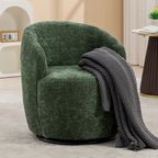 25.6 Swivel Barrel Chair with Black Coating