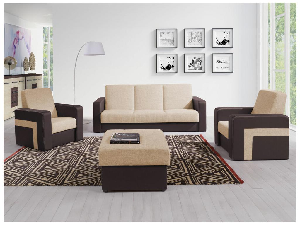 Brown Sofa, 234 x 156 cm