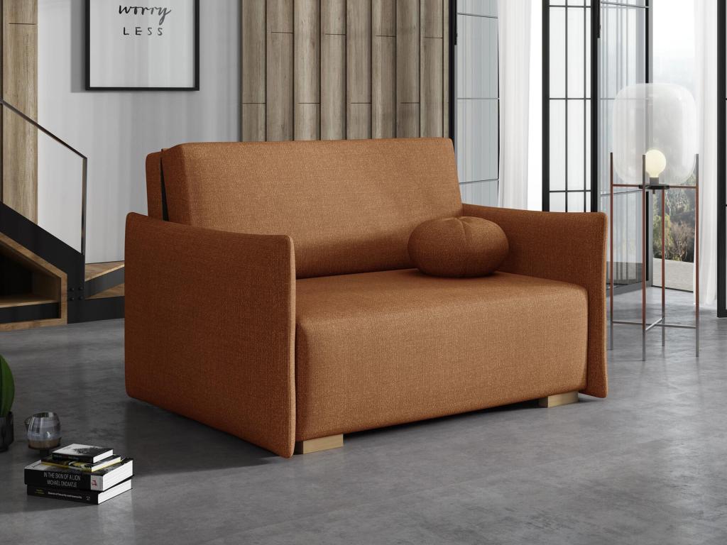 Yellow Sofa Bed, 85 x 130 x 98 cm