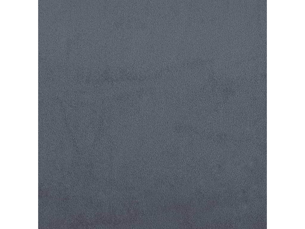 Gray Velvet Bed Frame, 100 x 200 cm