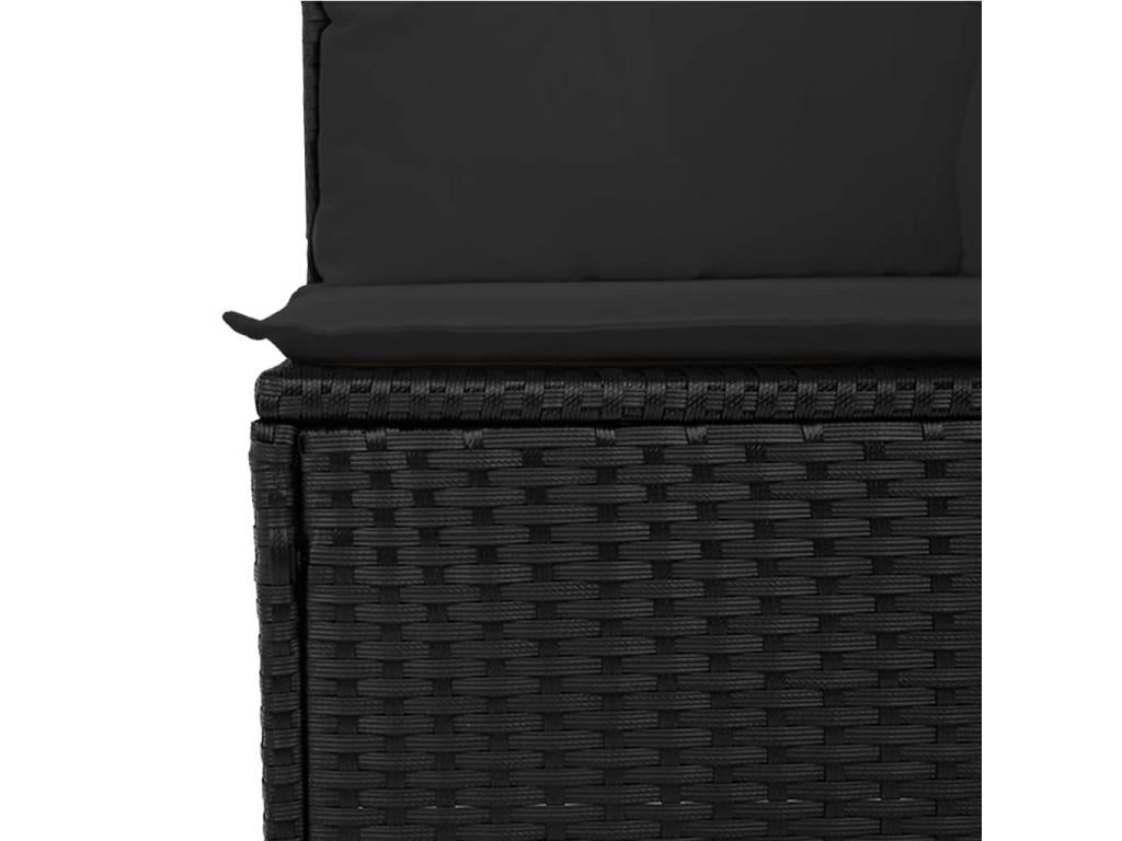 Black Woven Resin Wicker Outdoor Furniture Set - dlz1766456984045