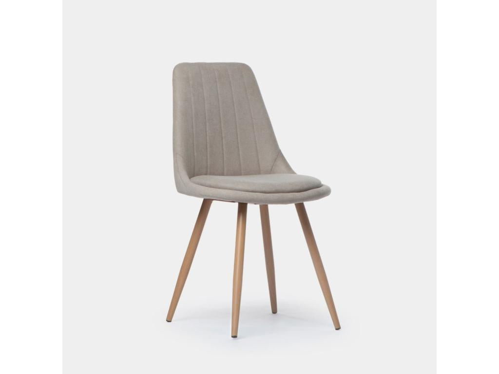 Beige Fabric Chair, 47 x 87 cm