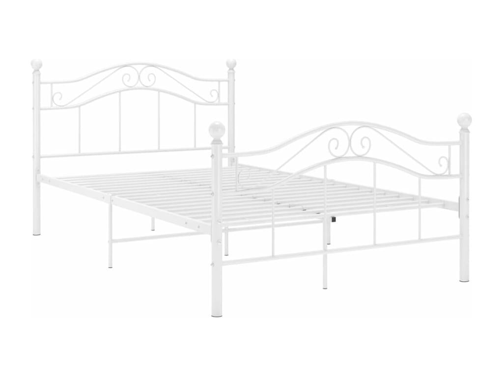 White Metal Bed Frame, 120 x 200 cm