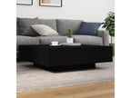Black Engineered Wood Coffee Table, 100 x 100 x 31 cm