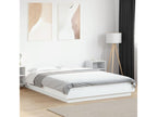 White Engineered Wood Bed Frame, 120 x 190 cm