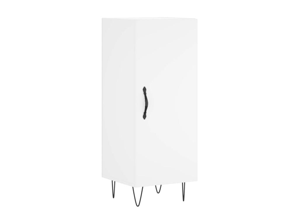 White Engineered Wood Sideboard, 34.5 x 34 x 180 cm