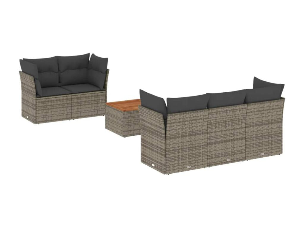 Gray Woven Resin Wicker Outdoor Furniture Set - dlz1766457085962