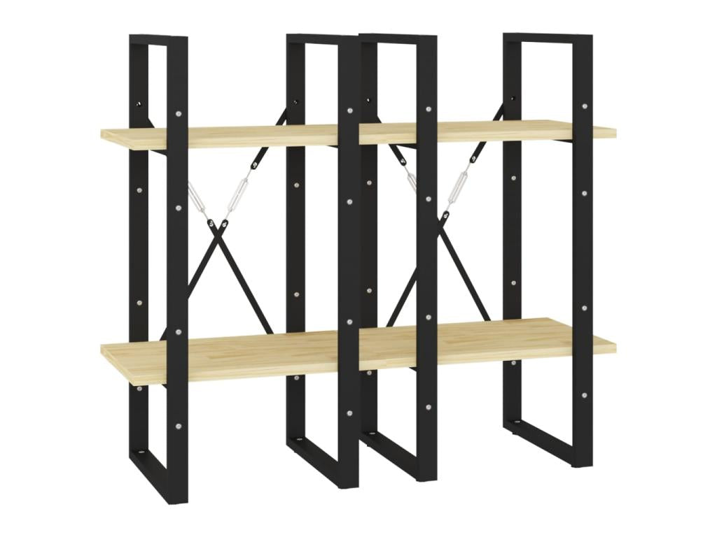 Natural Pine Wood Bookcase, 40 x 30 x 140 cm