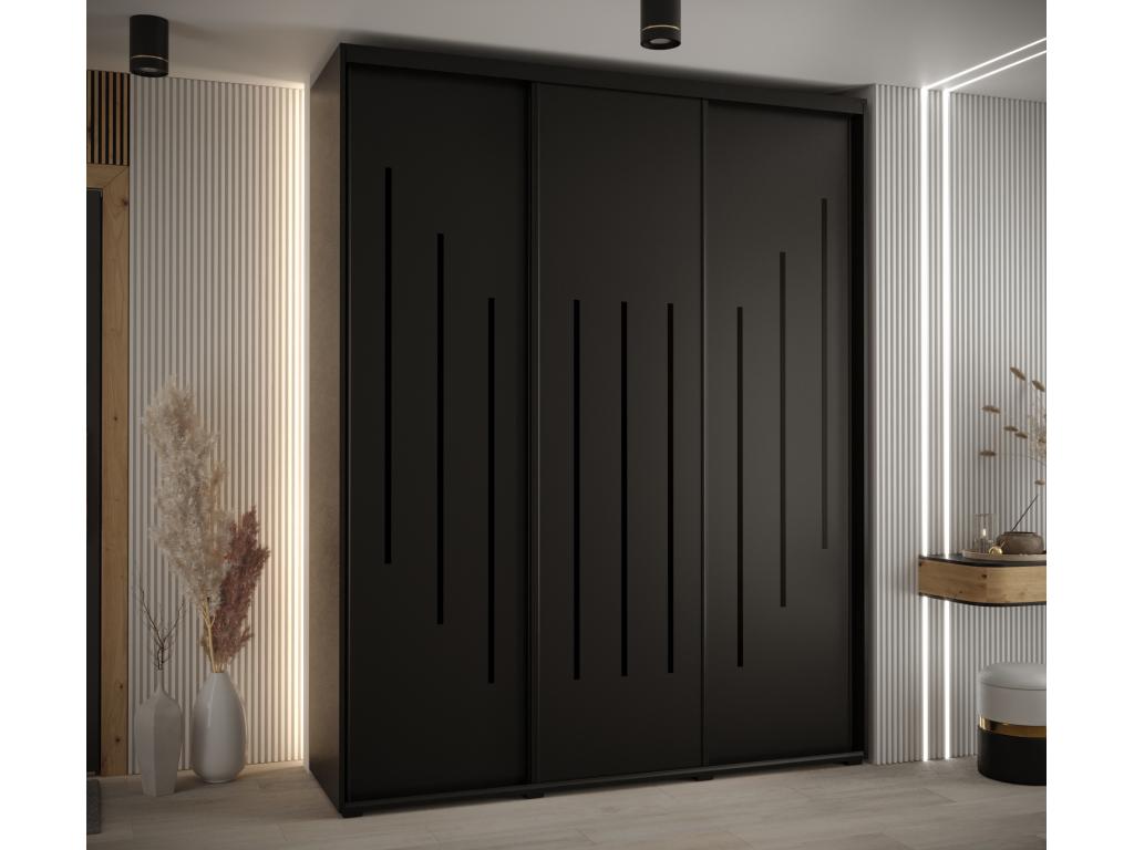 Black Wardrobe, 190 x 60 x 235.2 cm - dlz1766456994003