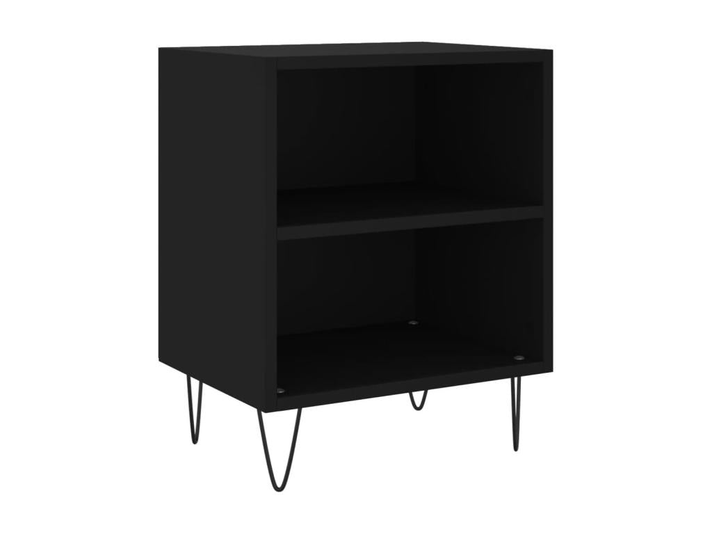 Black Engineered Wood Home Furniture, 40 x 30 x 50 cm