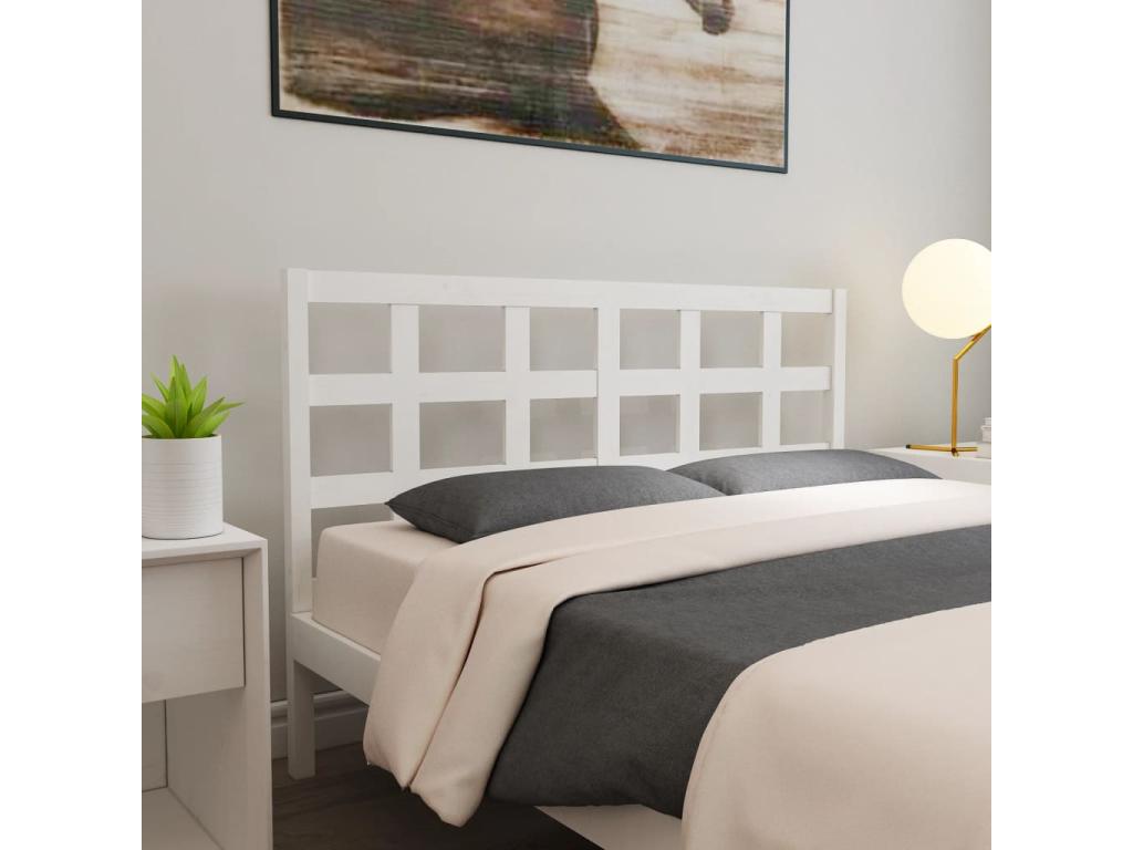 White Solid Wood Home Furniture, 145.5 x 4 x 100 cm