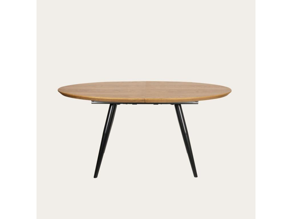 Brown Oak Wood Dining Table, 160 x 76 cm