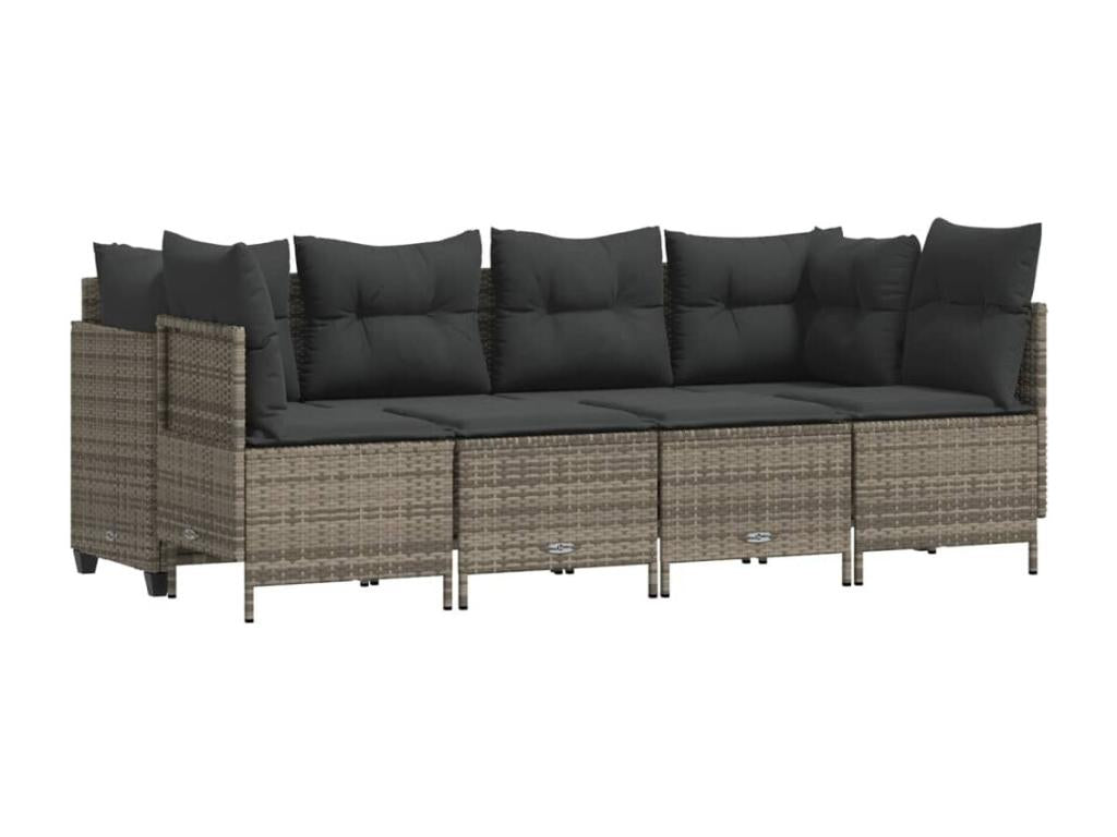 Gray Woven Resin Wicker Outdoor Furniture Set - dlz1766456569917