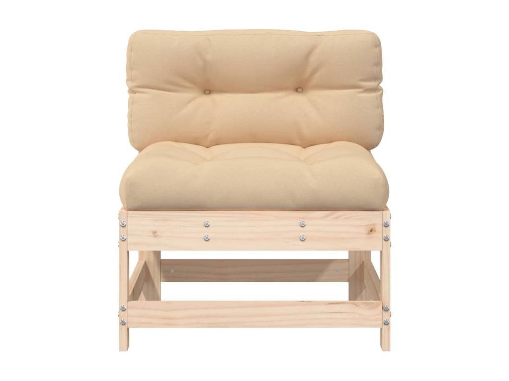 Brown Pine Wood Sofa