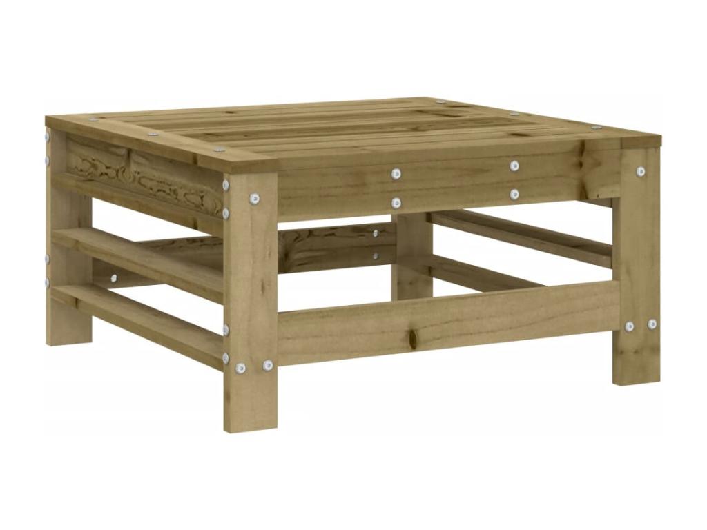 Brown Pine Wood Outdoor Furniture Set