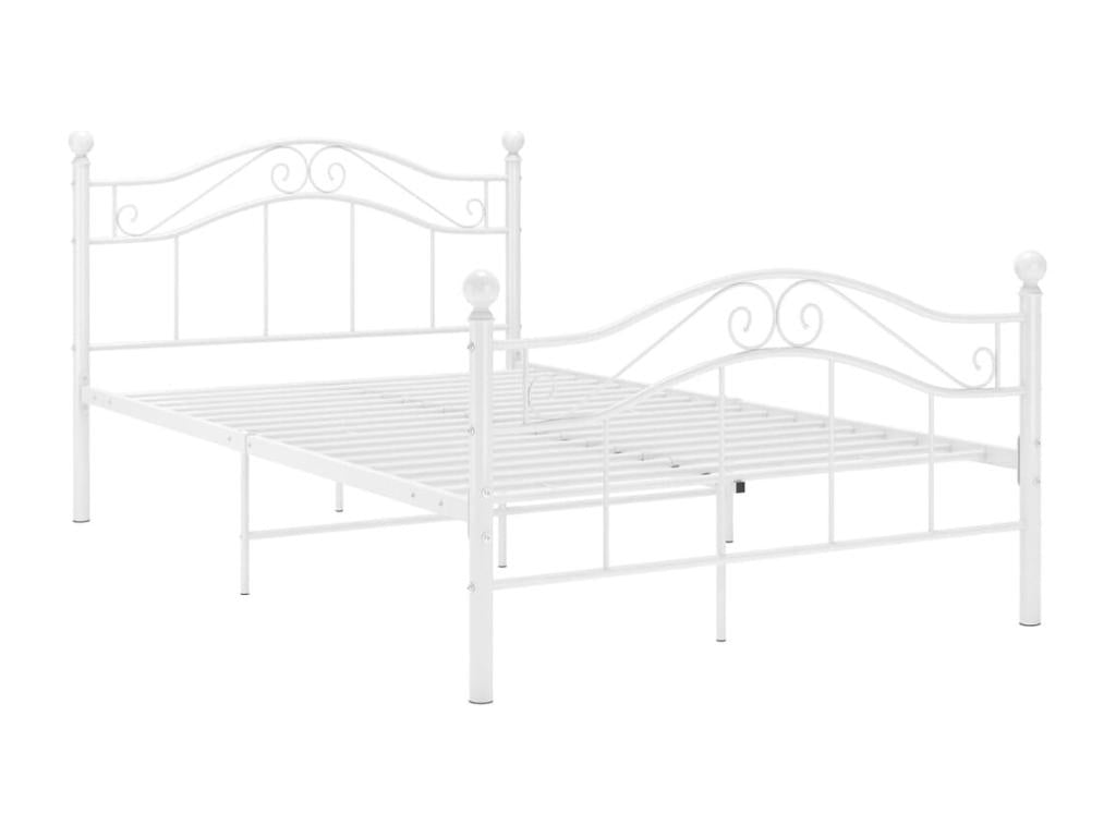 White Metal Bed Frame, 120 x 200 cm
