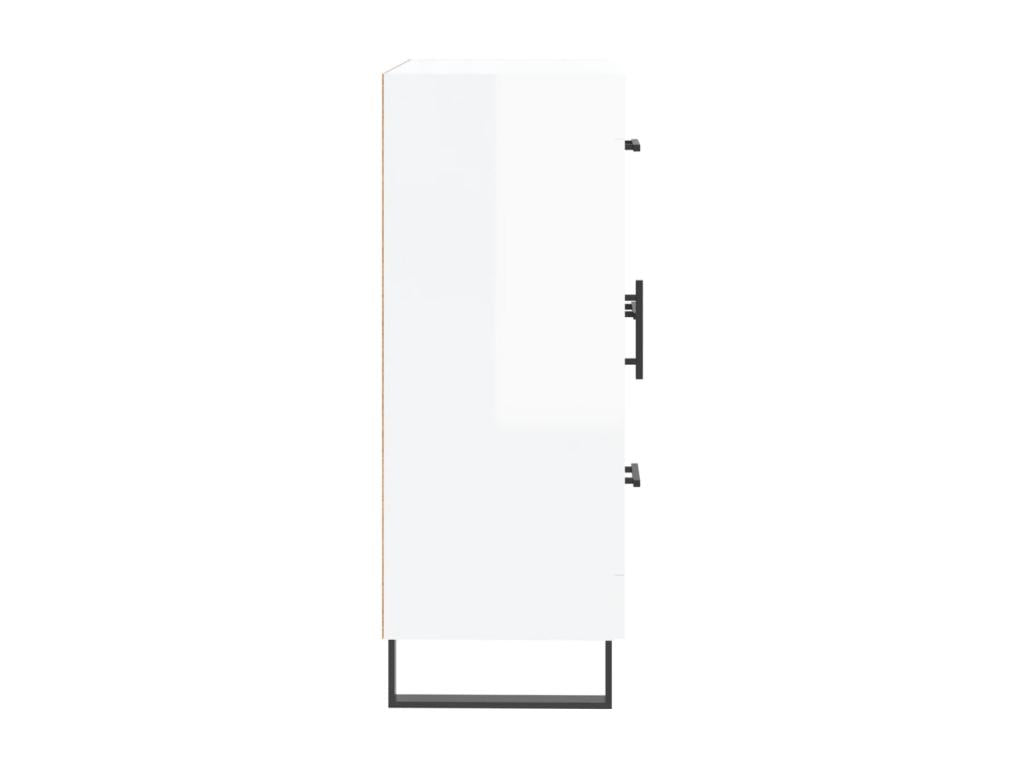 White Engineered Wood Sideboard, 69.5 x 34 x 90 cm