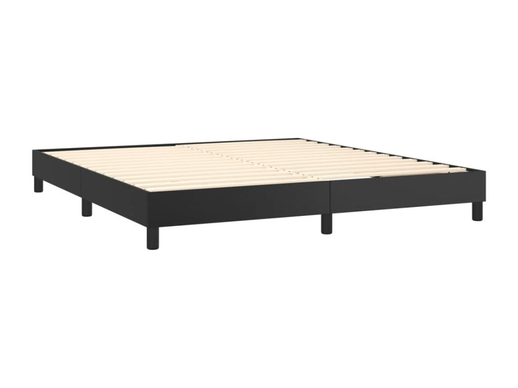 Black Faux Leather Mattress, 180 x 200 cm