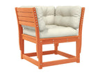 Brown Pine Wood Outdoor Furniture Set - dlz1766456553760
